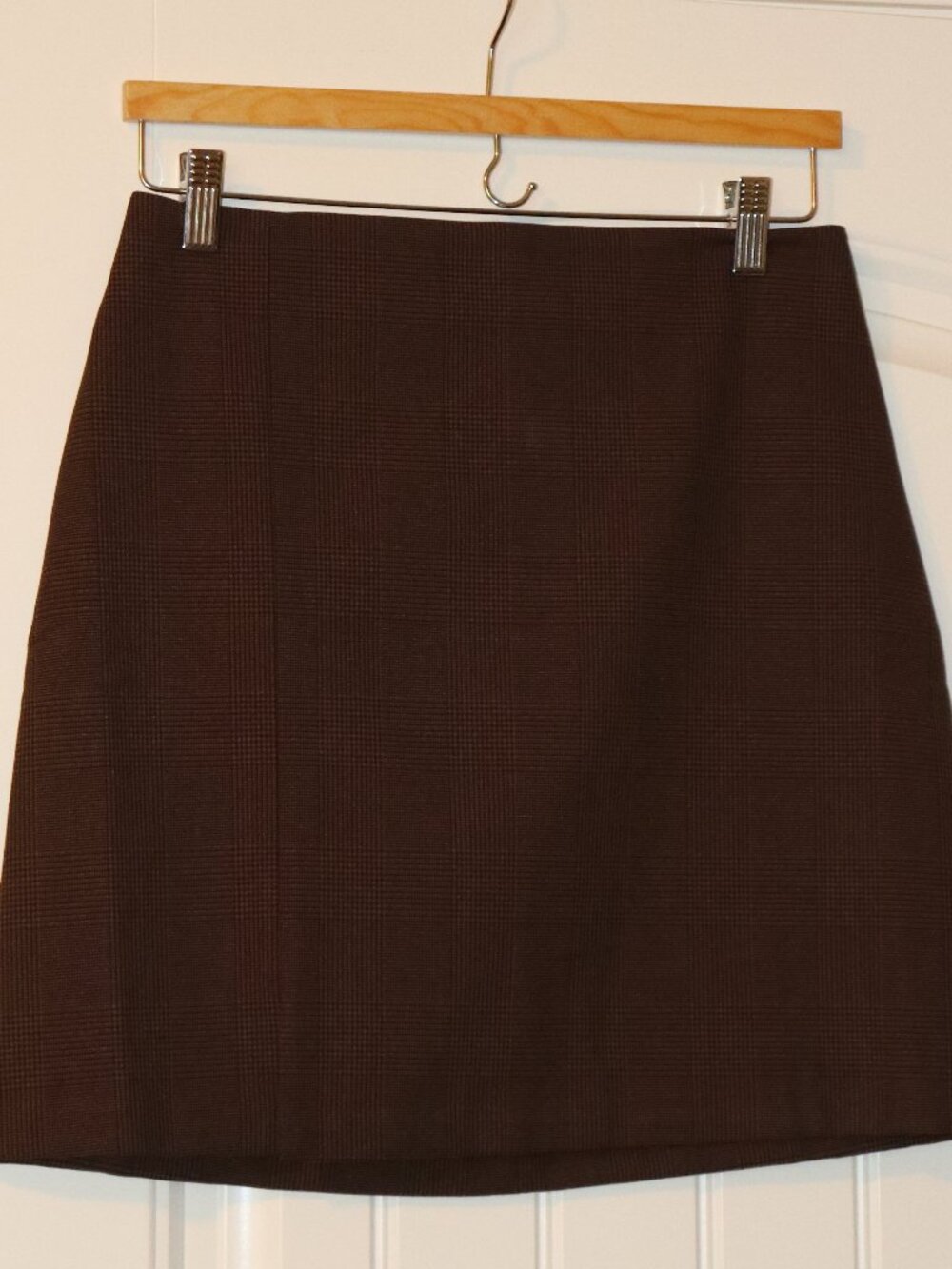 Time and Tru Houndstooth Skirt - Sz XS Brown